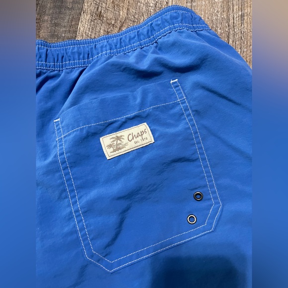 Mens Chaps blue swim trunks  XL - Picture 3 of 6